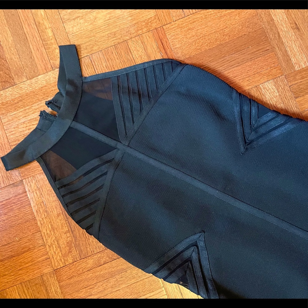 Black bandage dress